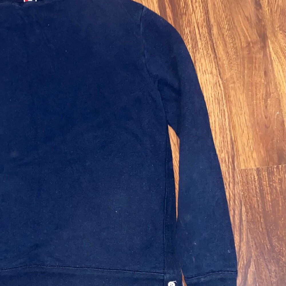 THOM BROWNE Loopback Cotton Crewneck Sweatshirt’ Navy size 3 - Picture 5 of 8